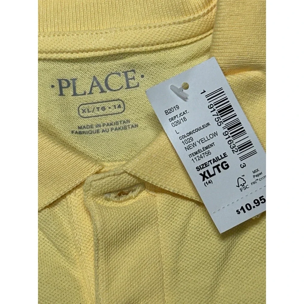 Children's Place‎ Yellow Polo Shirt Boys Youth XL 14